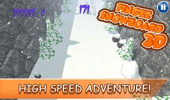 Finger Snowboard 3D screenshot 2