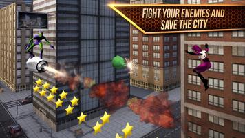 Spider Flight 3D - Superhero اسکرین شاٹ 2