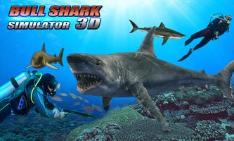 Bull Shark Simulator 3D Affiche