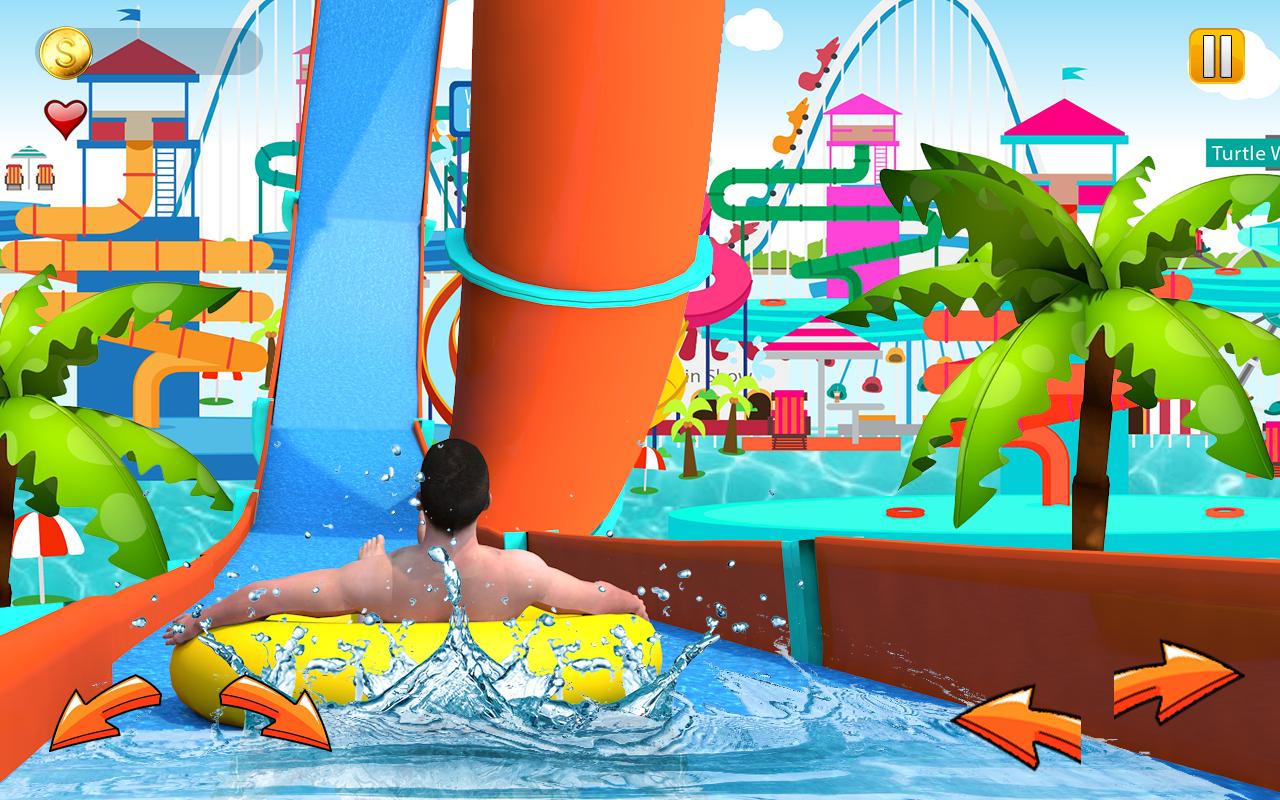 Real adventure. Игра с водными горками. Игра водяные горки. Гонки на водных Горках. Water Slide Adventure 3d игра.