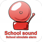 School sign simulate alarm icon