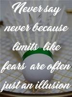 Badminton Quotes Inspiration Poster