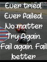 Motivational Bike Racing Quote Affiche