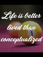 Billiards Quotes Life Affiche