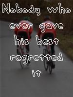 Cycling Quotes Inspirational poster