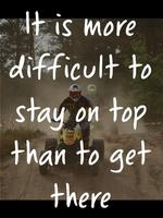 Motocross Quotes from Riders Affiche