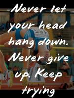 Athletes motivational quotes Plakat