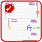 Single Line Diagram icon