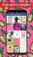برنامه‌نما Wallpaper of Pineapple Custom Poster Maker عکس از صفحه