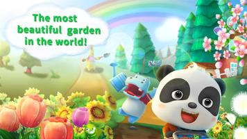 Baby Panda's Flower Garden-poster