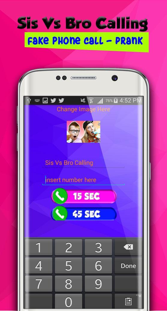 Real Live Call From Sis Vs Bro Fake Phone Call For Android Apk Download