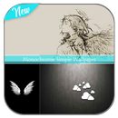 Monochrome Simple Wallpaper-APK