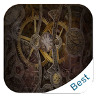 Steampunk Clock Wallpaper icône