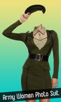 Army Women Photo Suit Affiche