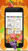 Fruit Vegetable Coloring Book 스크린샷 1