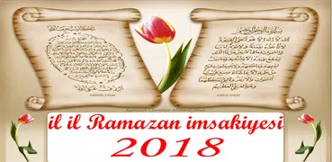 Ramazan İmsakiyesi 2018