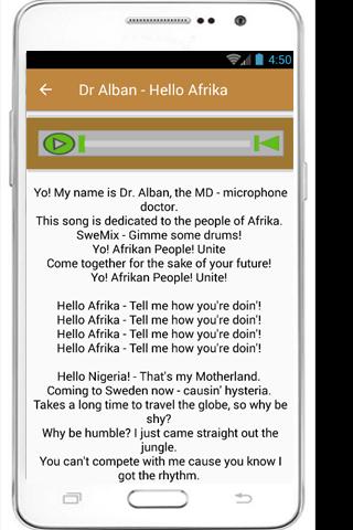 Dr Alban It S My Life Lyrics For Android Apk Download