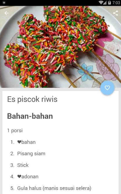 Resep Es Pisang Coklat For Android Apk Download