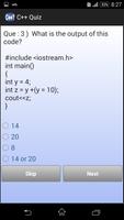 C++ Quiz اسکرین شاٹ 3