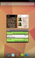 Widgets for LINE™ (needs root) تصوير الشاشة 1