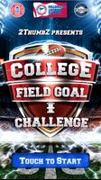 College Field Goal Challenge Affiche
