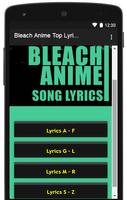 BLEACH Anime Song Lyrics capture d'écran 1