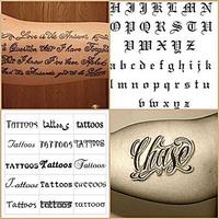 Tattoo Lettering Style Ideas Affiche