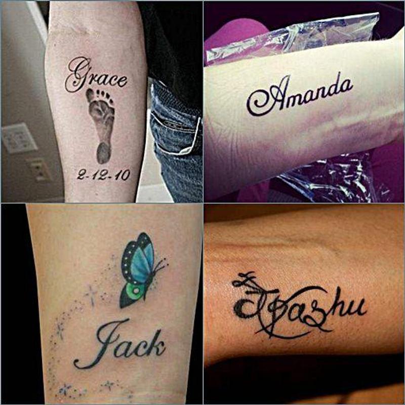 Временные Татуировки с именами