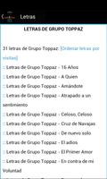 Grupo Toppaz Letras capture d'écran 2