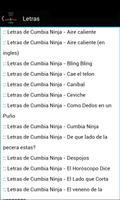 Cumbia Ninja Letras capture d'écran 2