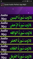 Quran Audio Perfect Mp3 App capture d'écran 1