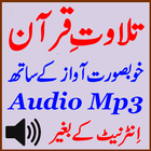 Quran Tilawat Free Audio Mp3 icône
