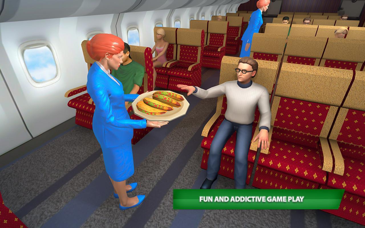 Virtual Flight Attendant Air Hostess Simulator 3d For Android Apk Download - roblox flight attendant simulator
