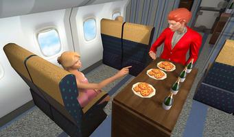 Virtual Flight Attendant Air Hostess Simulator 3D Affiche