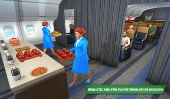 Virtual Flight Attendant Air Hostess Simulator 3D capture d'écran 2