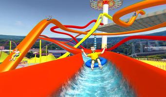 Water Slide Rush Racing Water Park Game poster