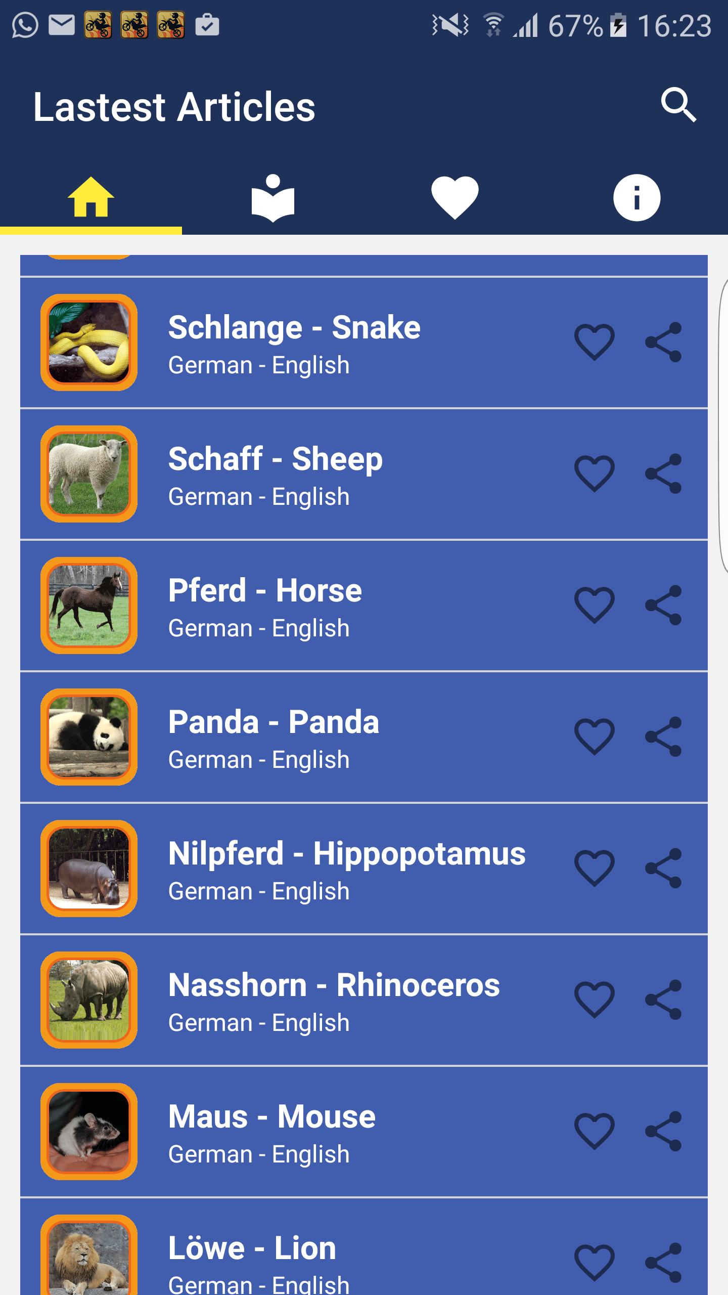 Learn German English Animals For Android Apk Download - maaus the battle lion roblox