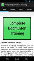 Complete Badminton Training capture d'écran 3
