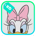 Donald Duck & Daisy Wallpaper HD icône