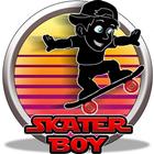 shadow boy skater kids game icône