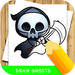 how to draw halloween ghost  step by step