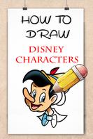 how to draw disney characters Affiche