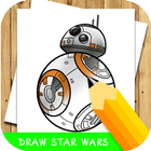 آیکون‌ how to draw star wars step by step