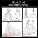 APK Sketch of wedding dress