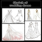 Sketch of wedding dress biểu tượng