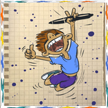 الدماغ لعبة فنجر كراسة الرسم