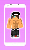 Hot boy skins for minecraft pe poster