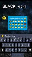 Keyboard for Black Nigh الملصق