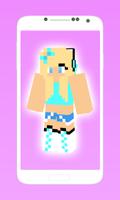 Pretty minecraft girl skins ポスター