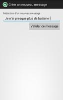 Quick Message : le SMS rapide screenshot 3